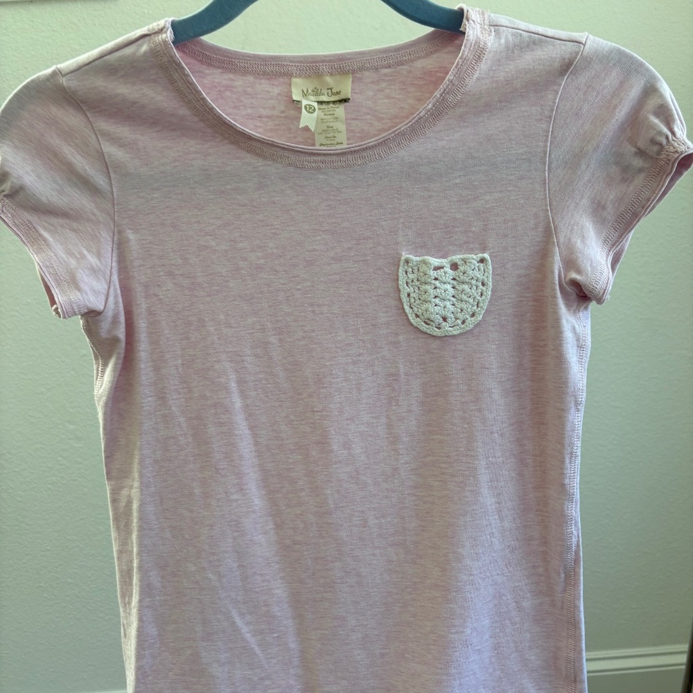 MATILDA JANE SIZE 12 PETAL SHORT SLEEVE SHIRT